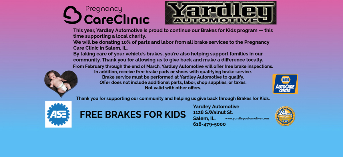 Brakes for Kids Campaign | Yardley Automotive